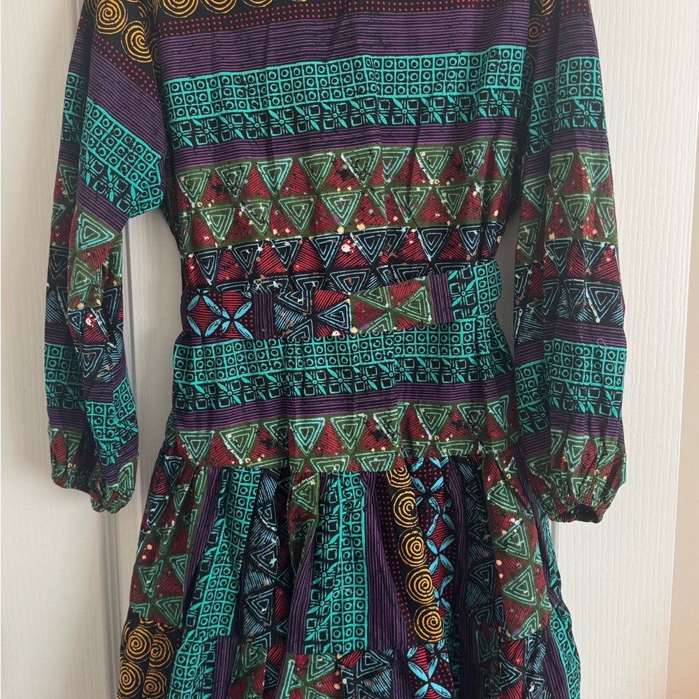 Colorful Patterned Dress - Picture 3 of 5